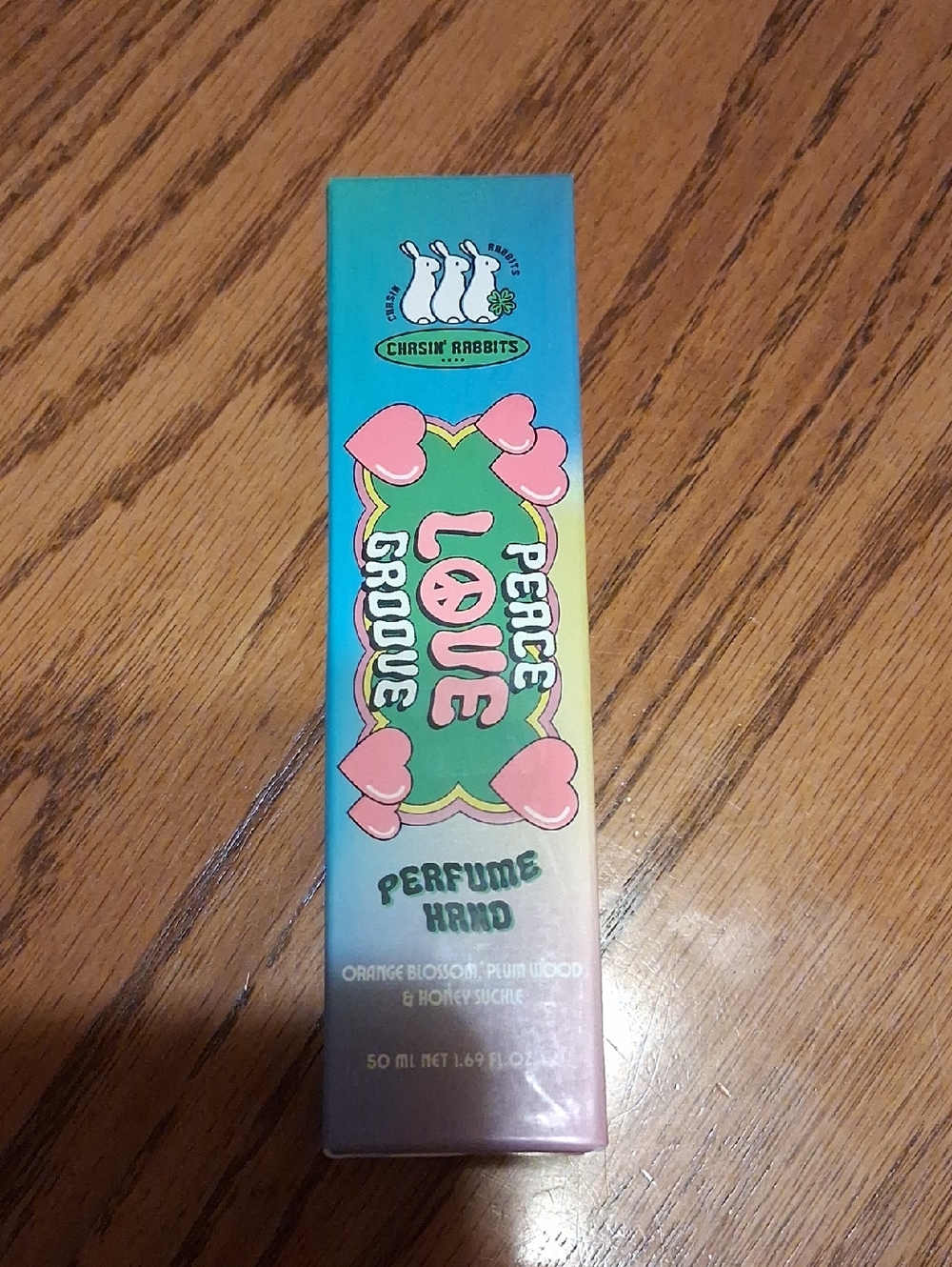 Peace Love Groove Perfume Hand - Green/Pink
